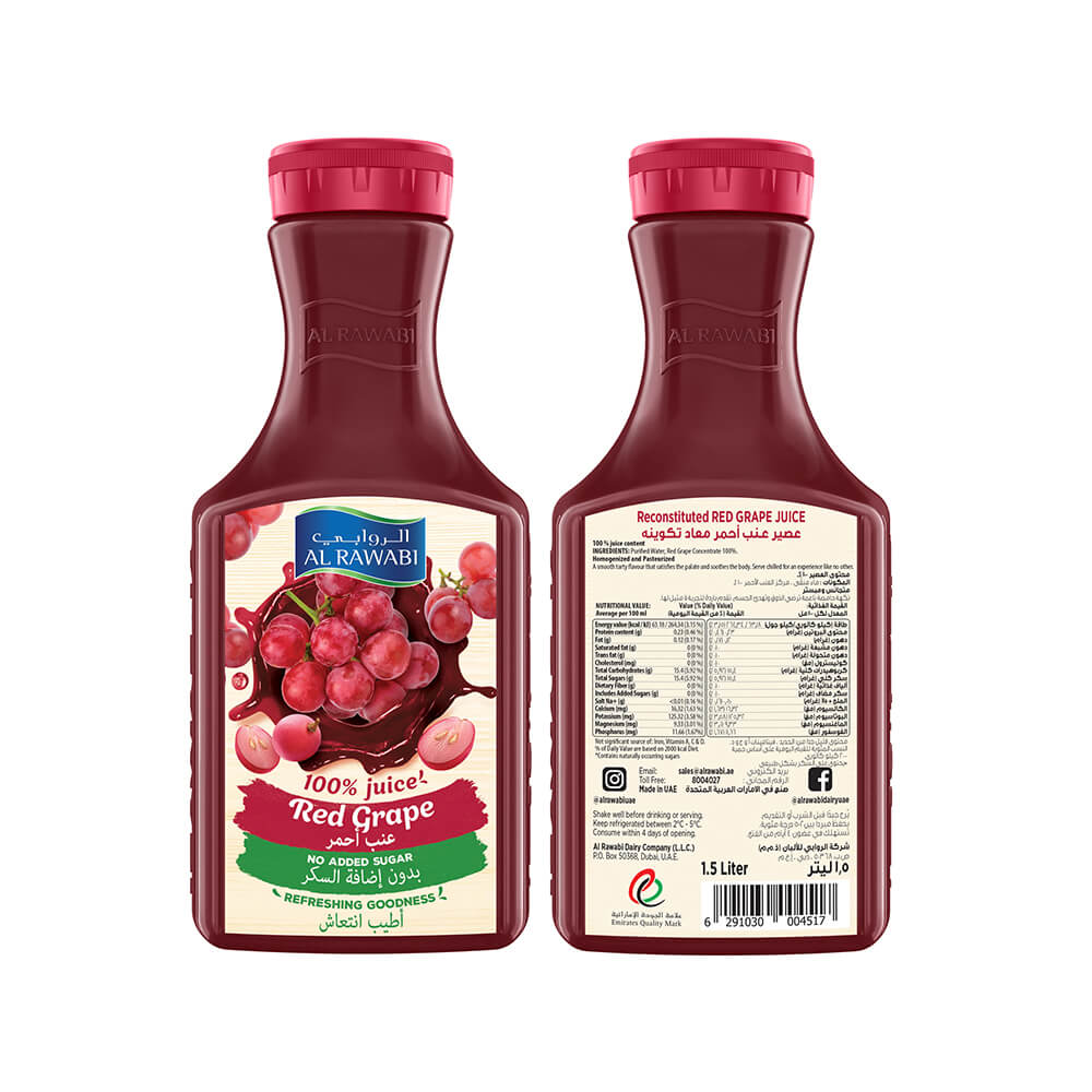 Al Rawabi Red Grape Juice 1.5L