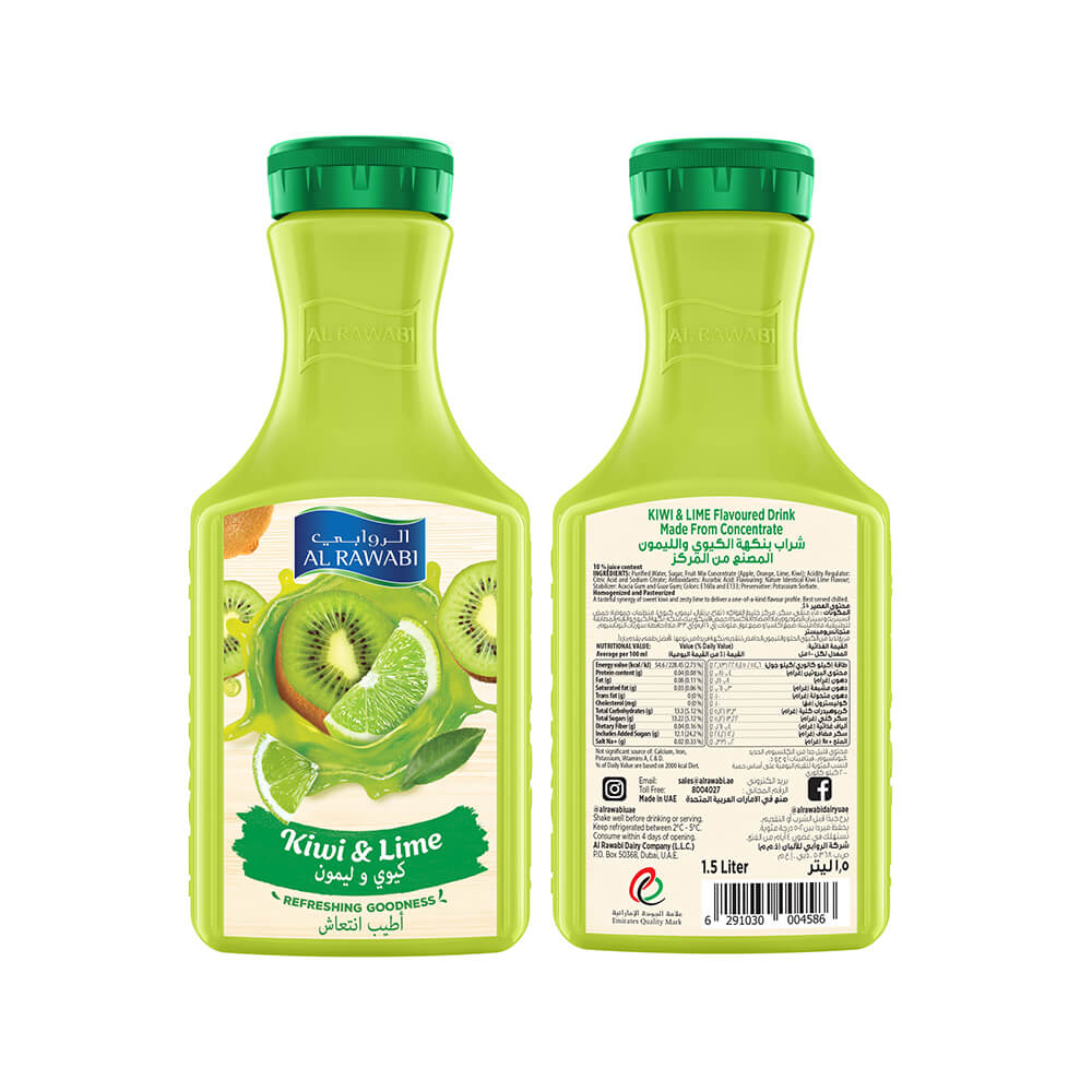 Al Rawabi Kiwi Lime Juice 1.5L