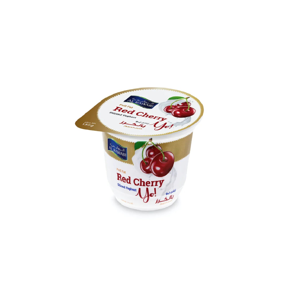 Al Rawabi Single Pot Yoghurt Red Cherry 130gm