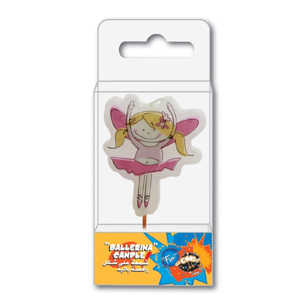 Fun Ballerina Birthday Candle 10x5x2.2cm