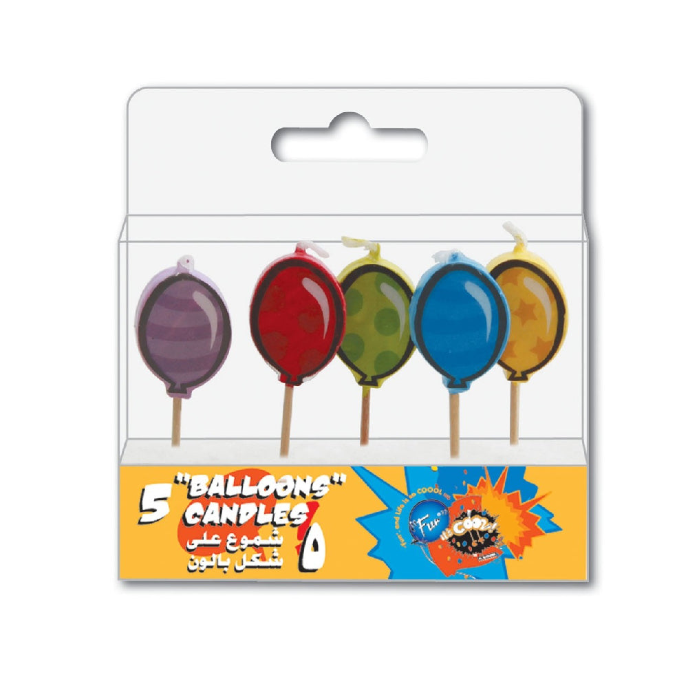 Fun Balloons Birthday Candle 8x10x2.2cm