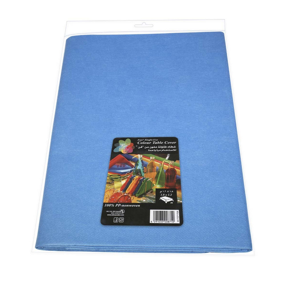 Fun PP Nonwoven Table Cover 1.8X1.2m Turquoise