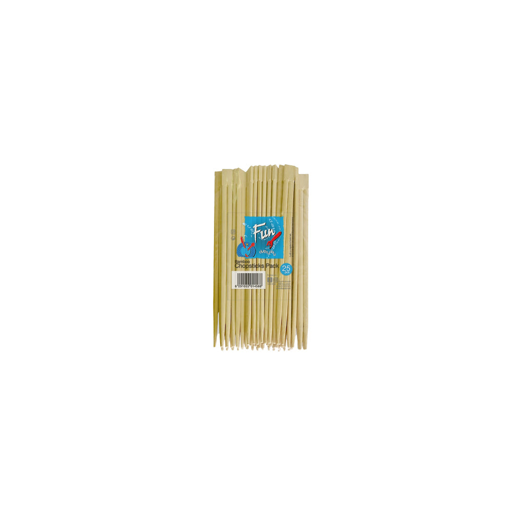 Fun Bamboo Chopsticks 23cm 25s