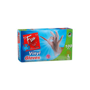 Fun Disposable Vinyl Gloves Medium 100s