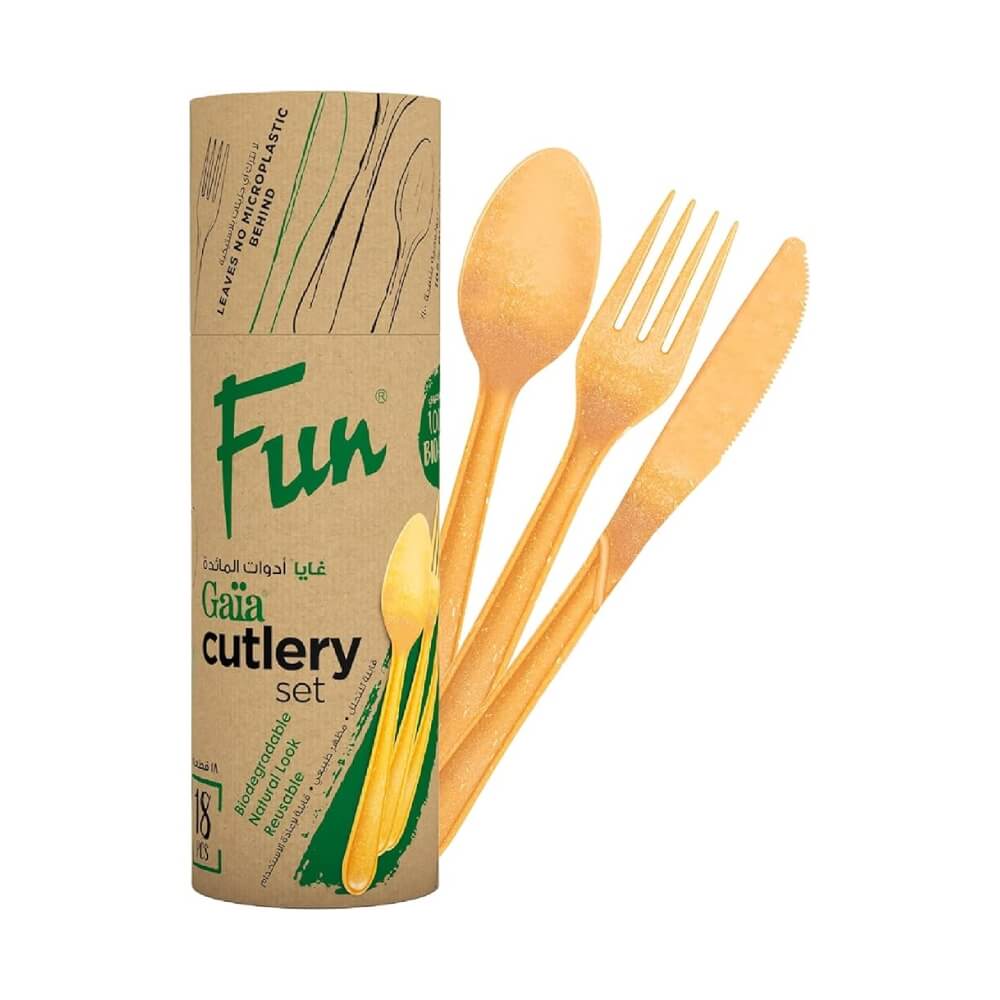 Fun Gaia Cutlery Set Spoon + Fork + Knife