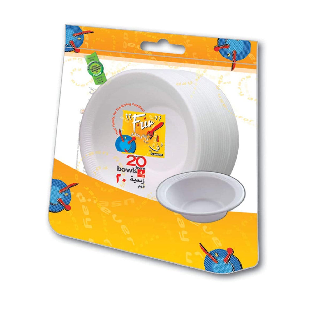 Fun Foam Bowl 4oz White