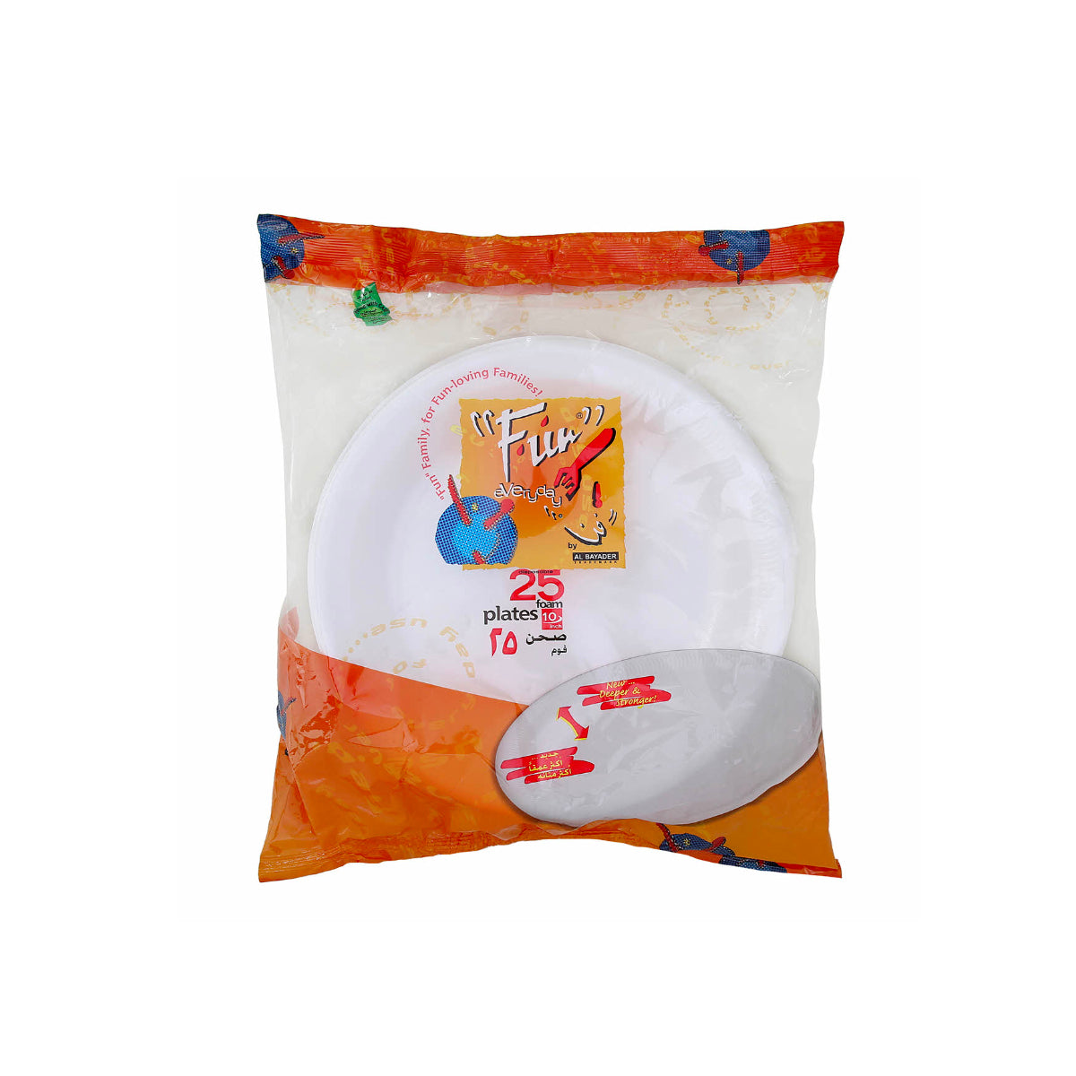 Fun Foam Plate White 10 Inch 25s