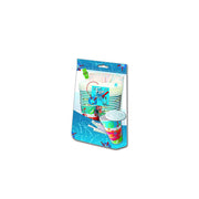 Fun Paper Tumbler With Lid & Straw 12oz 20s