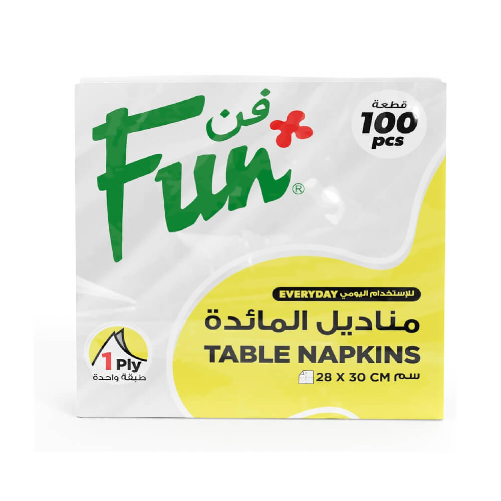 Fun Table Napkins Tissues 1 Ply 30X30cm 100s
