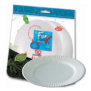 Fun Heavy Duty Paper Plate White 50s