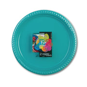 Fun Plastic Plate 22cm Turquoise