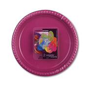Fun Plastic Plate 22cm Plum