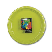 Fun Plastic Plate 22cm Olive