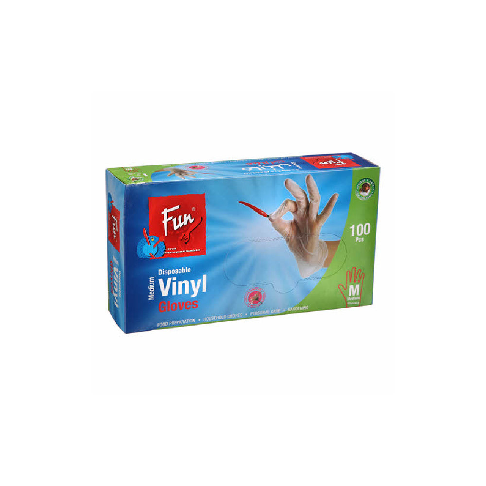 Fun Disposable Vinyl Gloves 100s