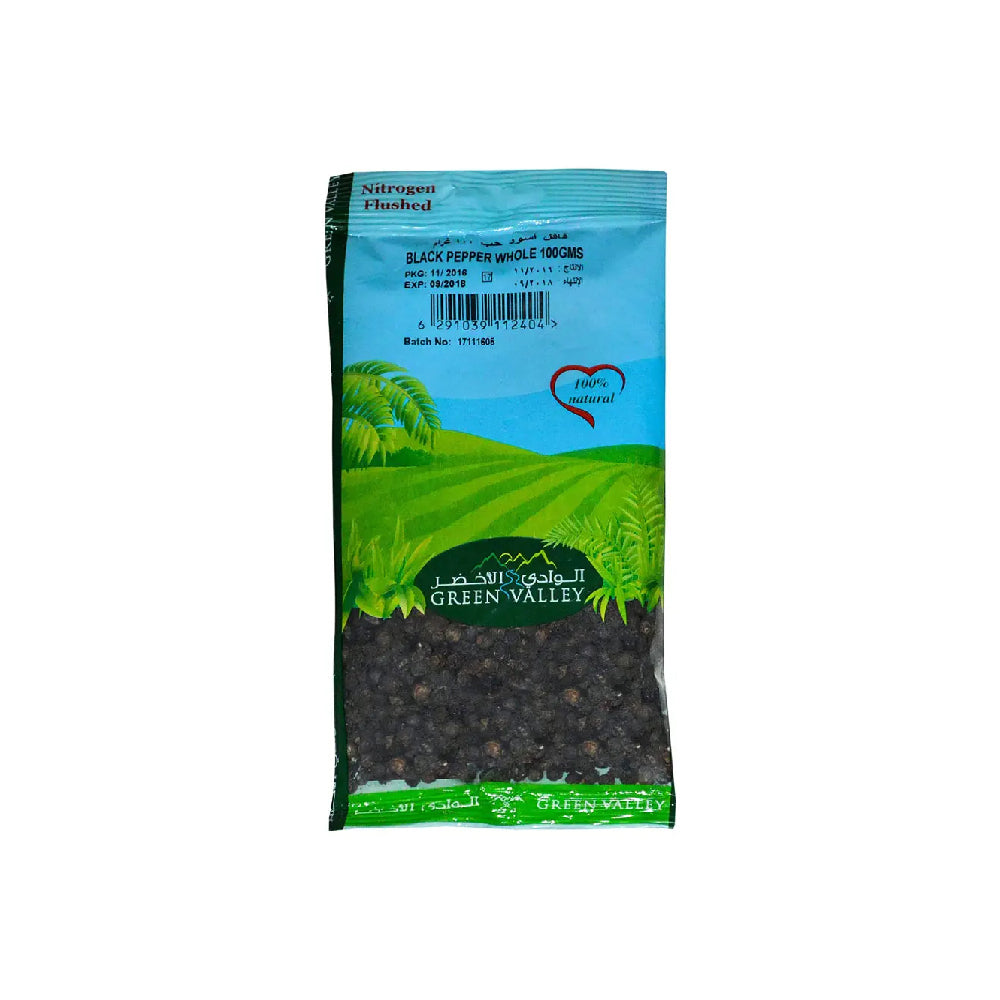 Green Valley Black Pepper Whole 100G