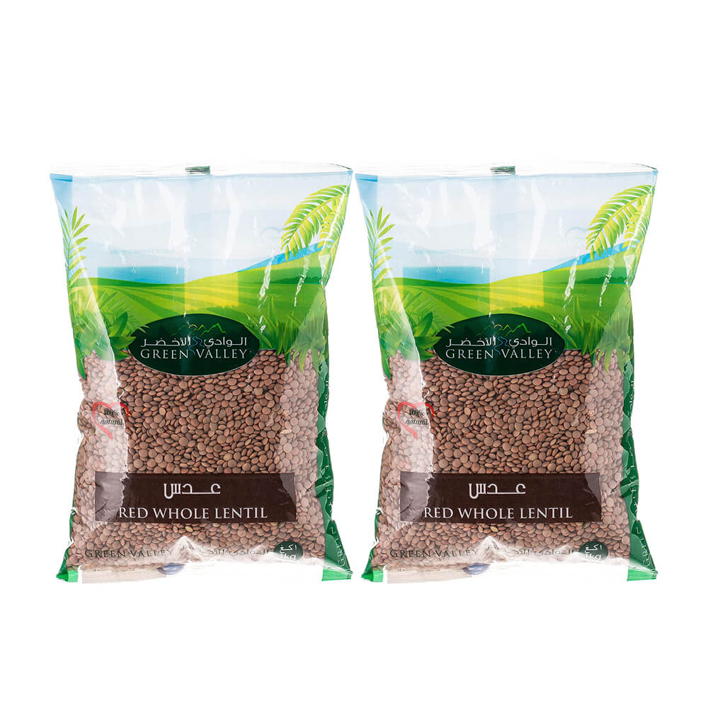 Green Valley Lentil Red Whole 1kgx2