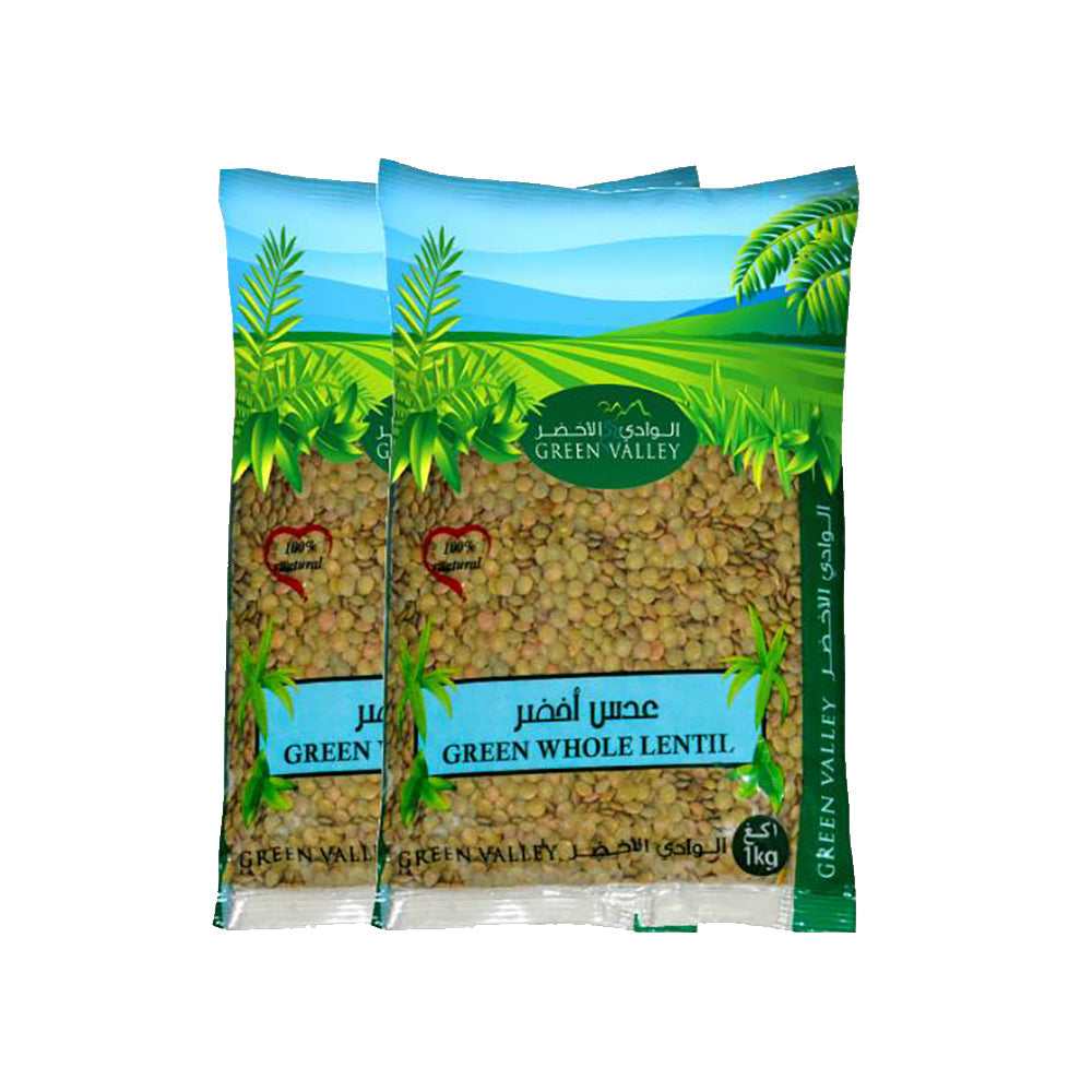 Green Valley Lentil Green  Whole 1kgx2
