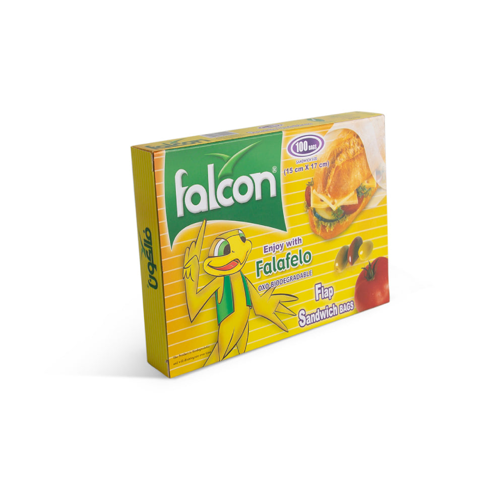 Falcon Bio Deg Plastic Sandwich Bag