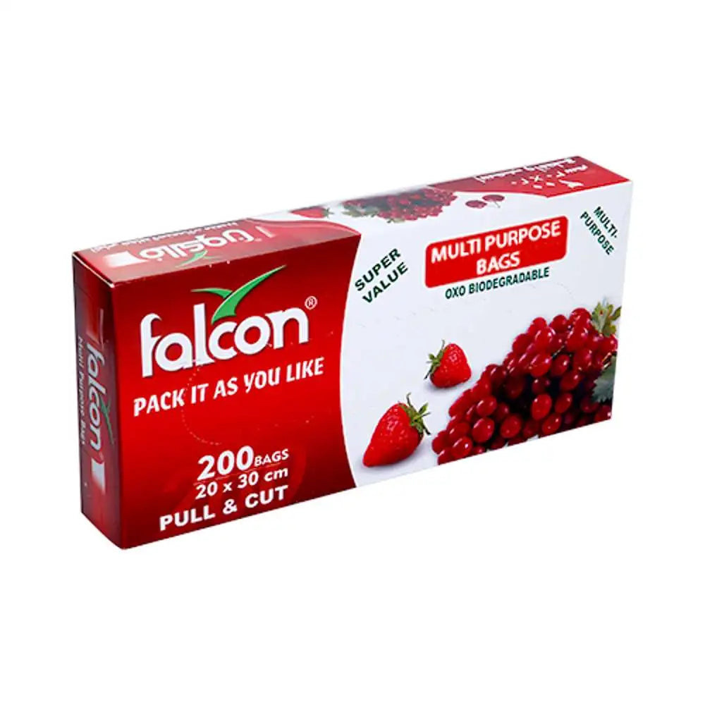 Falcon Bio Deg Hdpe Pull & Cut Bag Size 20X30cm