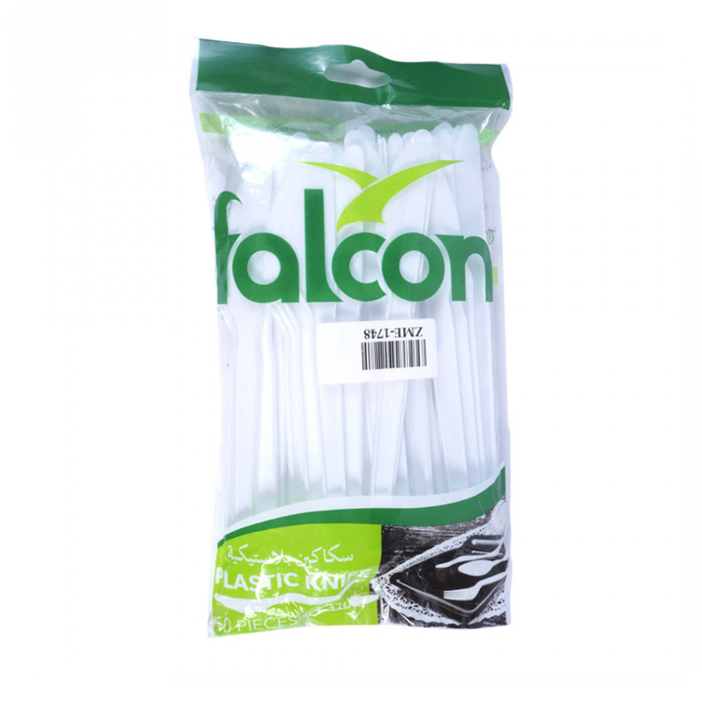 Falcon Super Plastic Knife White 50s