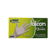 Falcon Gloves Vinyl Medium 100s