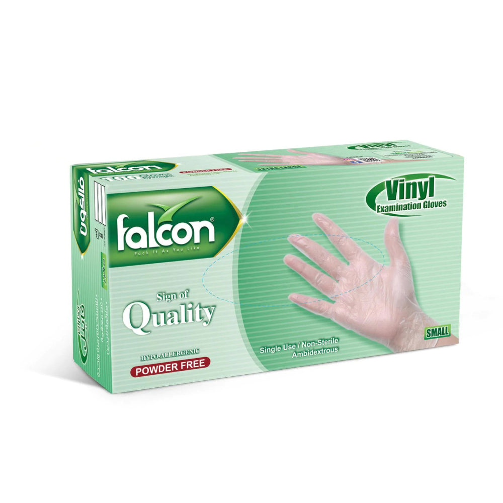 Falcon Gloves Vinyl Powder Free Small 100s