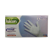 Falcon Vinyl Gloves Powder Free Blue Medium 100s