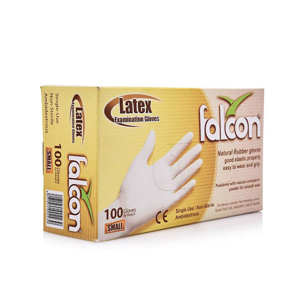 Falcon Gloves Latex Powder Free Small 10s