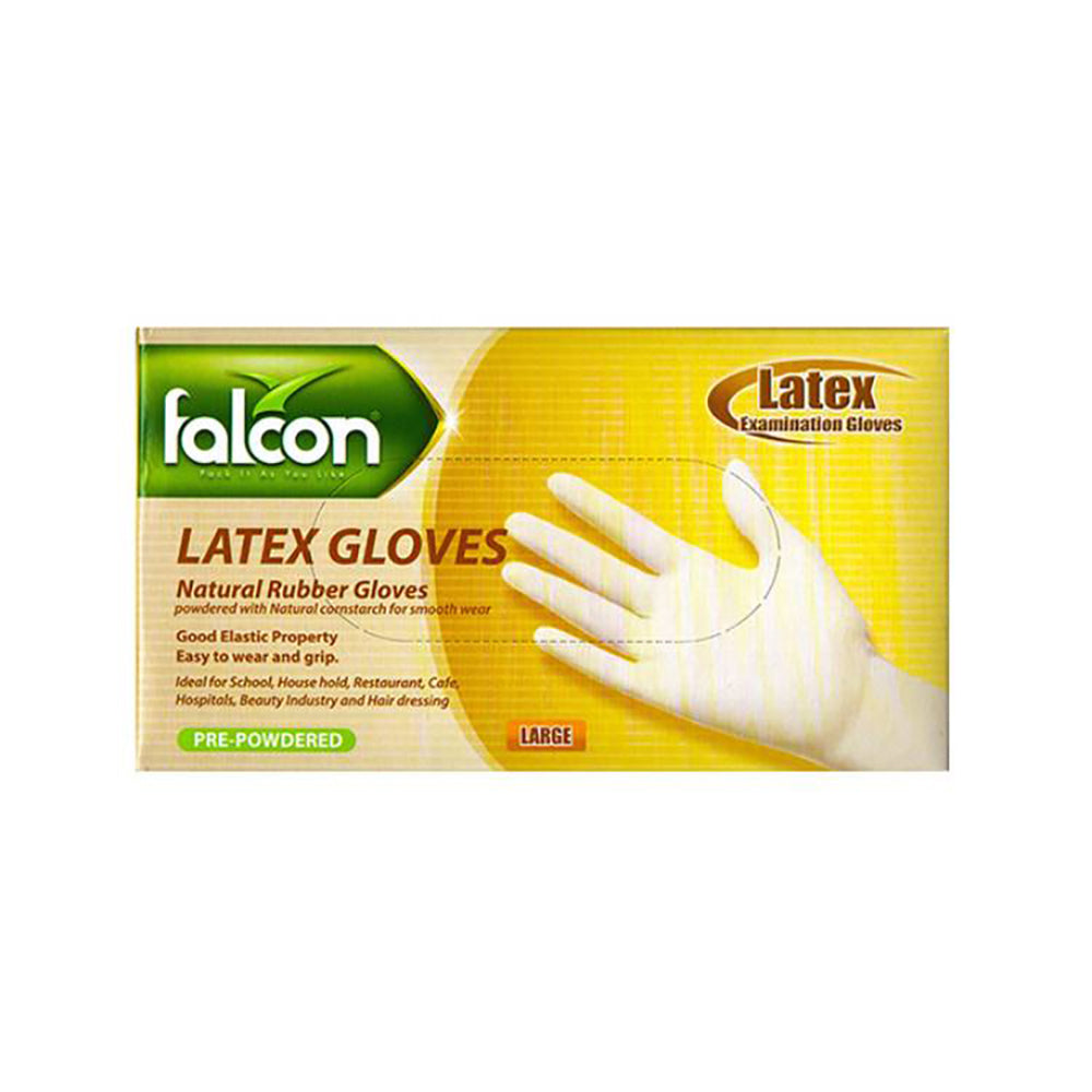 Falcon Gloves Latex Powder Free Large 100s