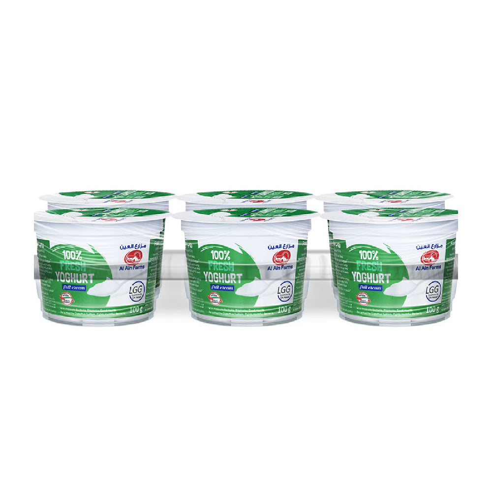 Al Ain Fresh Full Cream Yoghurt 6x100gm