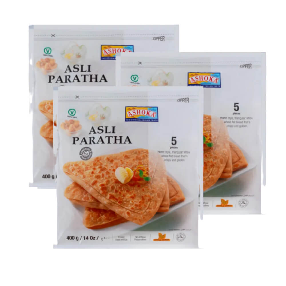 Ashoka Asli Plain Paratha 400gm 2+1 Free