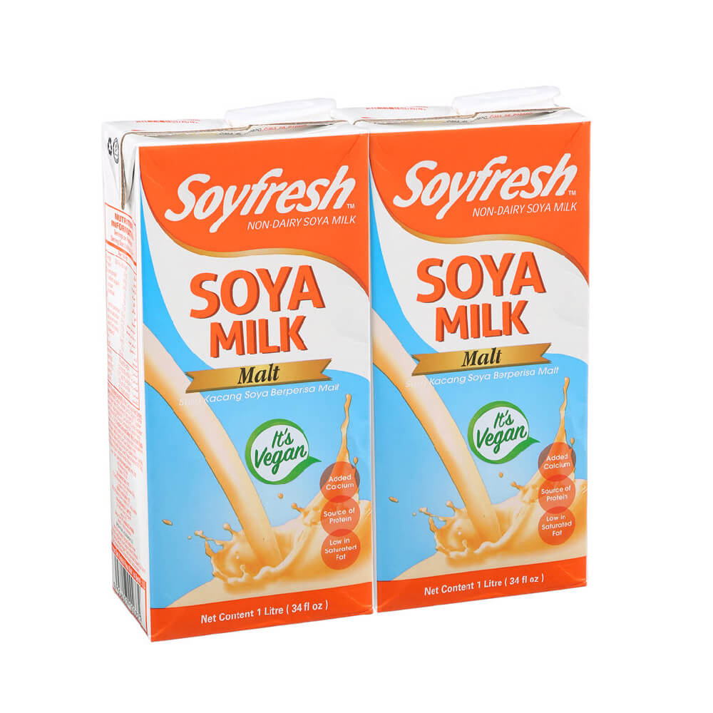 Soyfresh Soya Milk Malt 2x1L