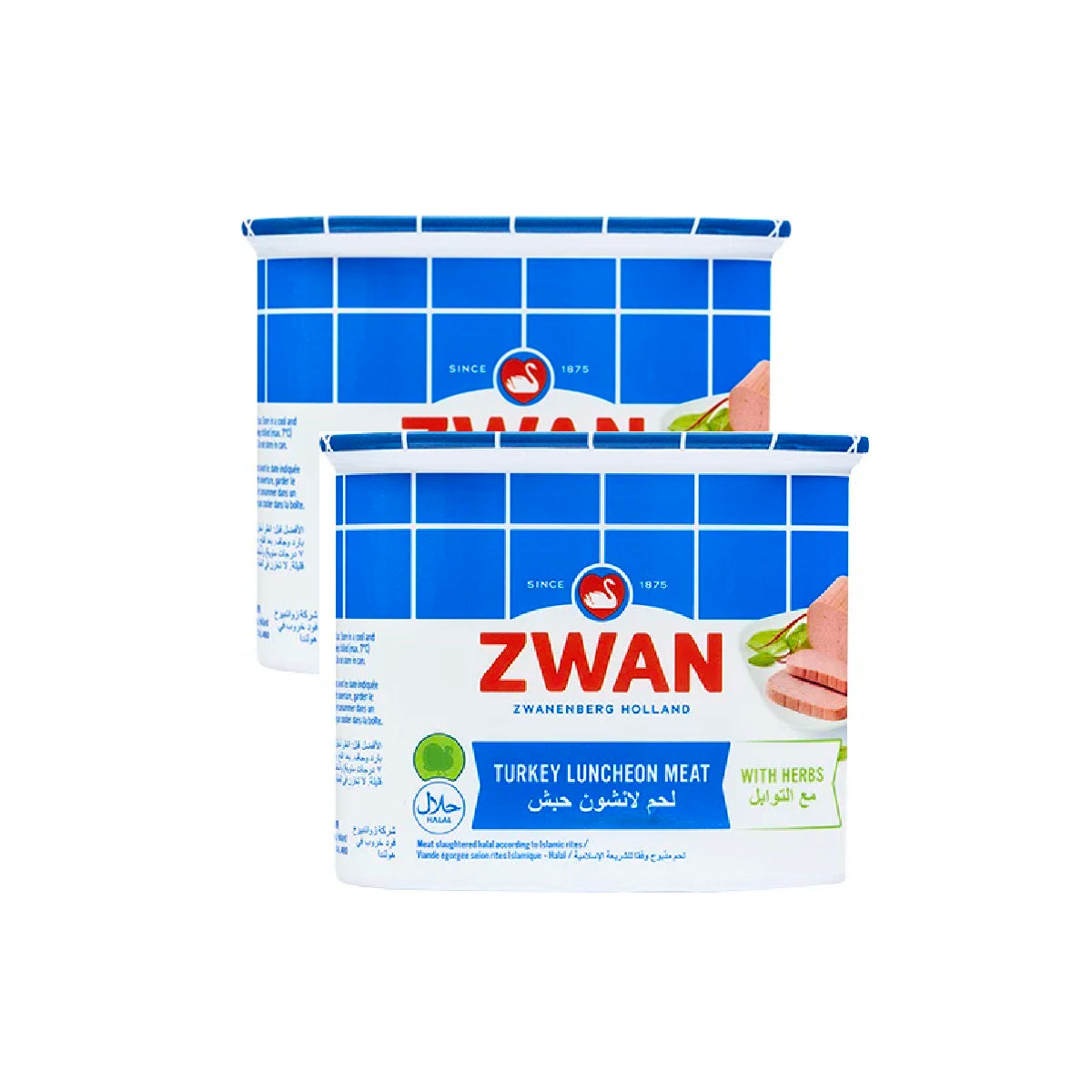 Zwan Turkey Luncheon Meat With Herbs 2x340g