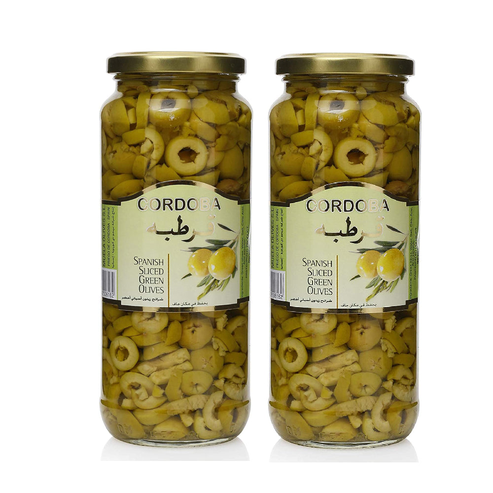 Cordoba Sliced Green Olives 2x275gm