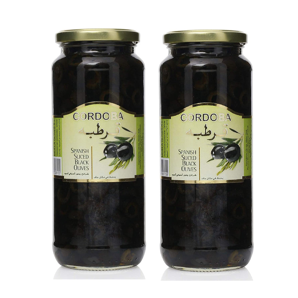 Cordoba Sliced Black Olives 2x275gm