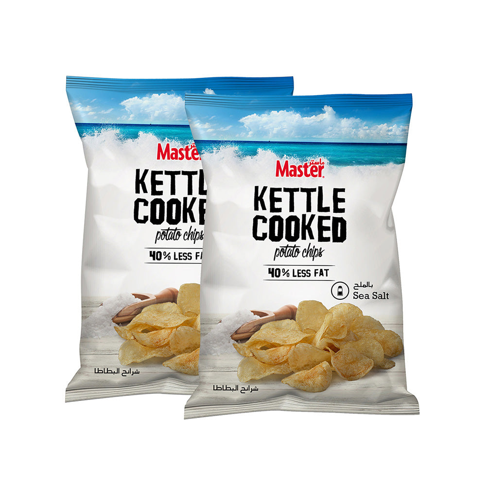 Master Kettle Cooked Chips Salt 170Gx2