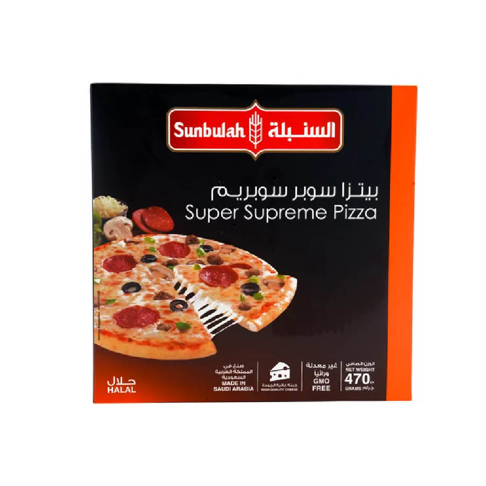 Sunbulah Super Supreme Pizza Pepperoni & Beef 470Gm