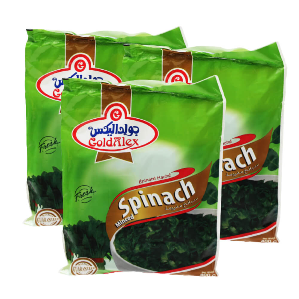Goldalex Minced Spinach 400gm 2+1 Free