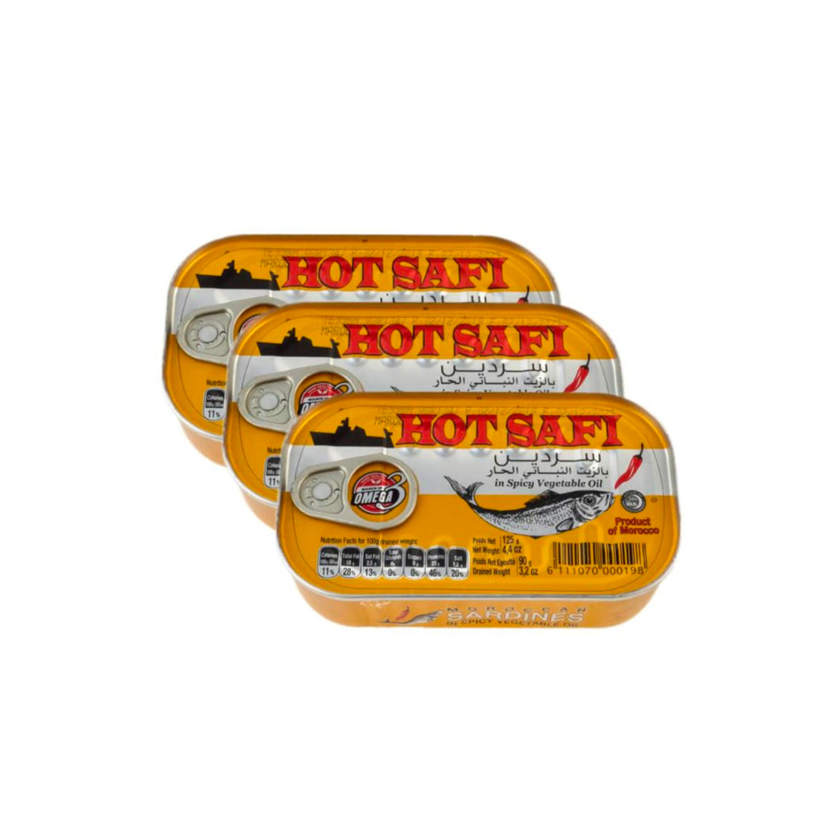 Safi Spicy Sardine In Vegetable Oil 3x120g