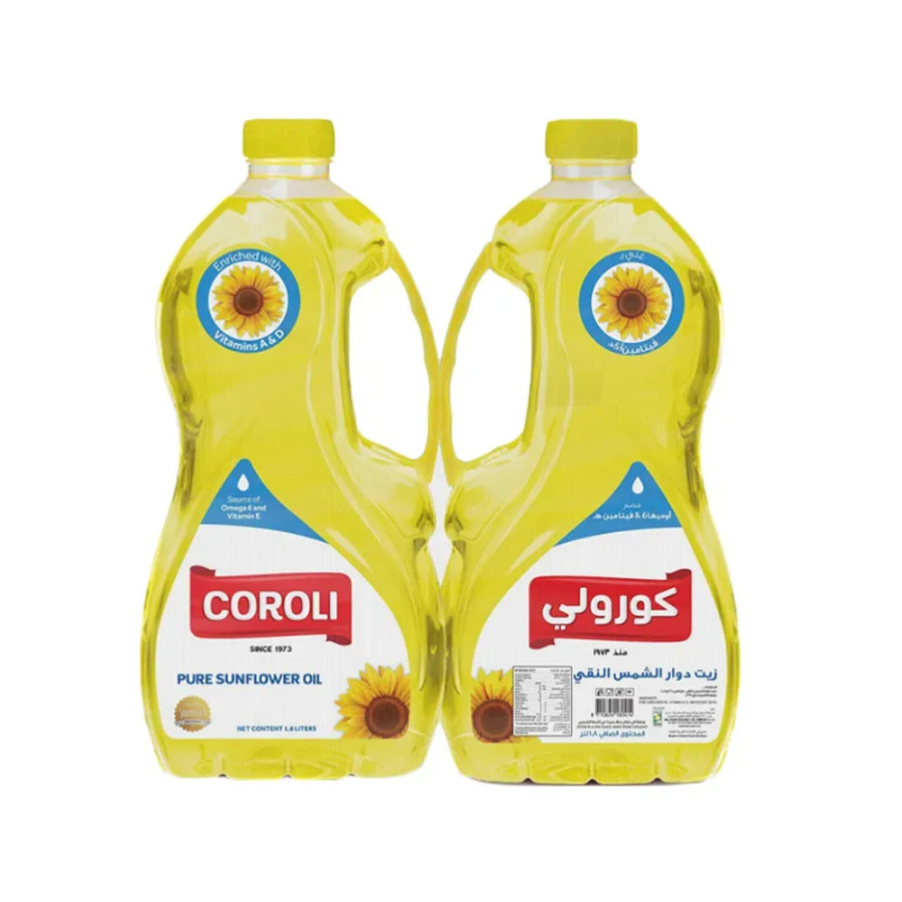 Coroli Sunflower Oil 1.5L Twin Pack