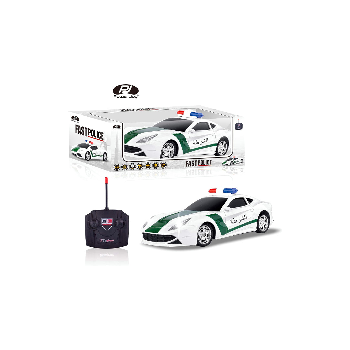 Power Joy Remote Control Fast Police Car