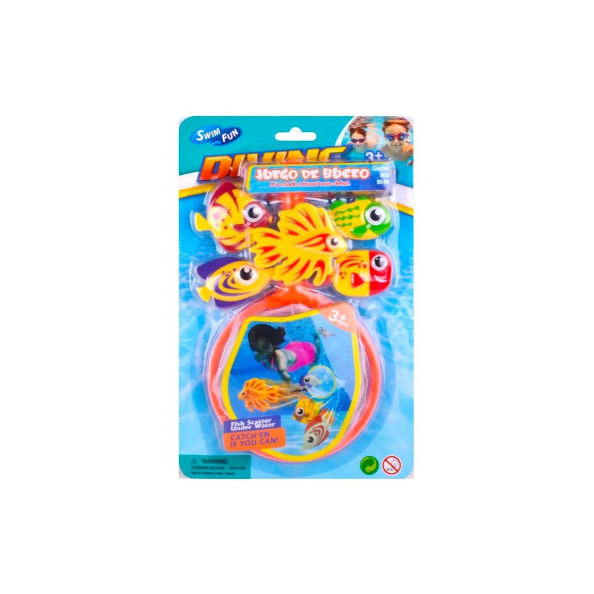 Swim Fun Diving Fishing Set Pool Toy Pack 6Pcs