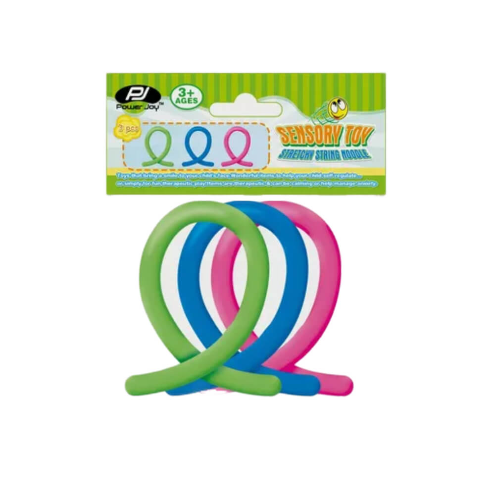 Power Joy Fidget Toy Stretchy Noodle 3 Pieces