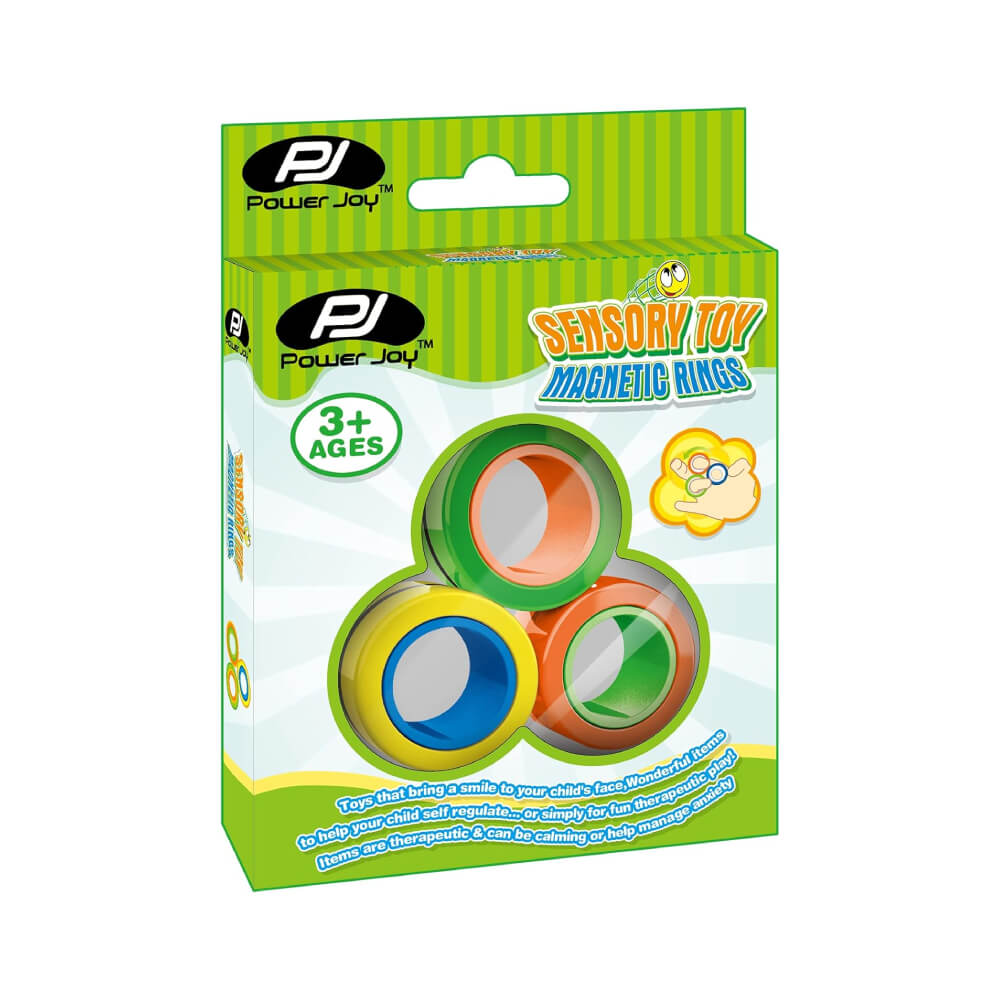 Power Joy Fidget Toy Magnetic Rings 3 Pieces