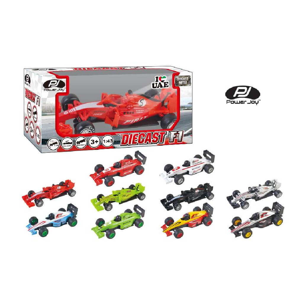 Power Joy V.Vroom Diecast F1 Car Toys 1/43 10 Assorted Pieces