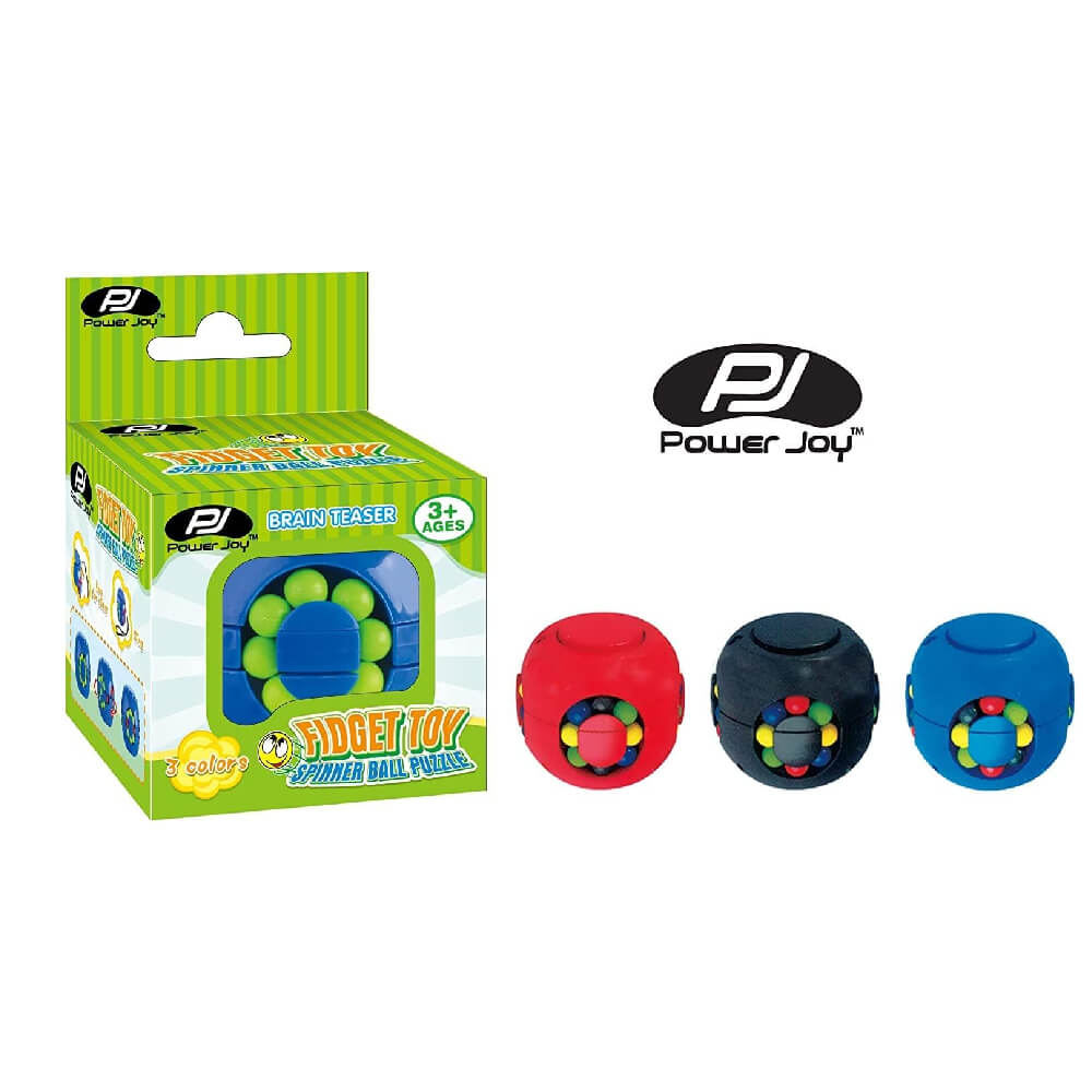 Power Joy Fidget Toy Spinner Ball 3 Assortment