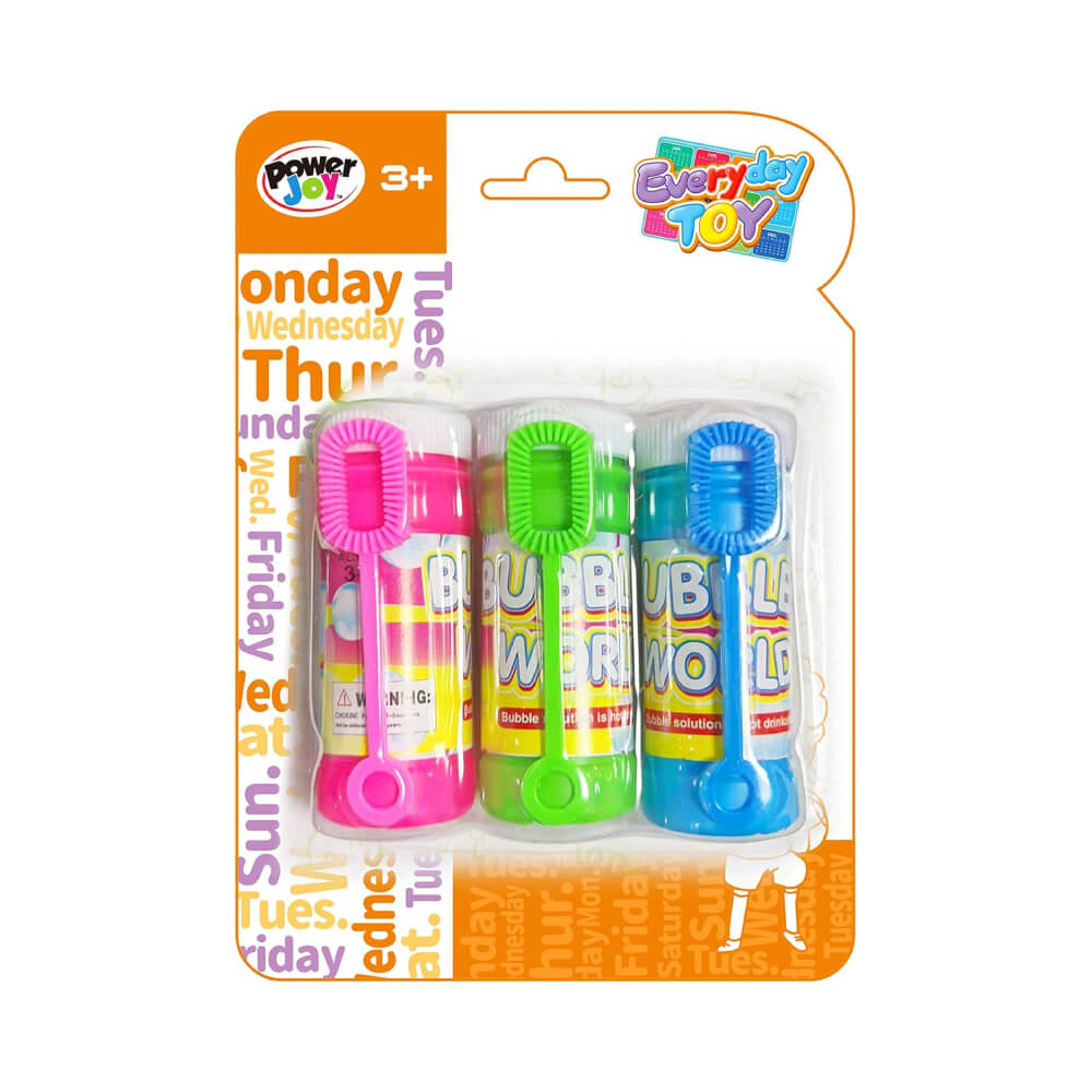 Power Joy Everyday Bubble Toy 3 Pieces