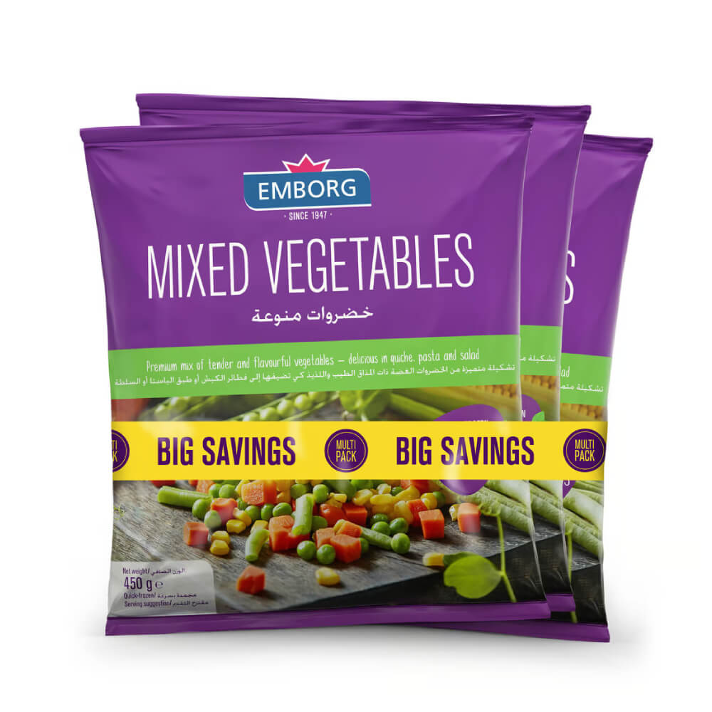 Emborg Frozen Mixed Vegetables 2x900Gm