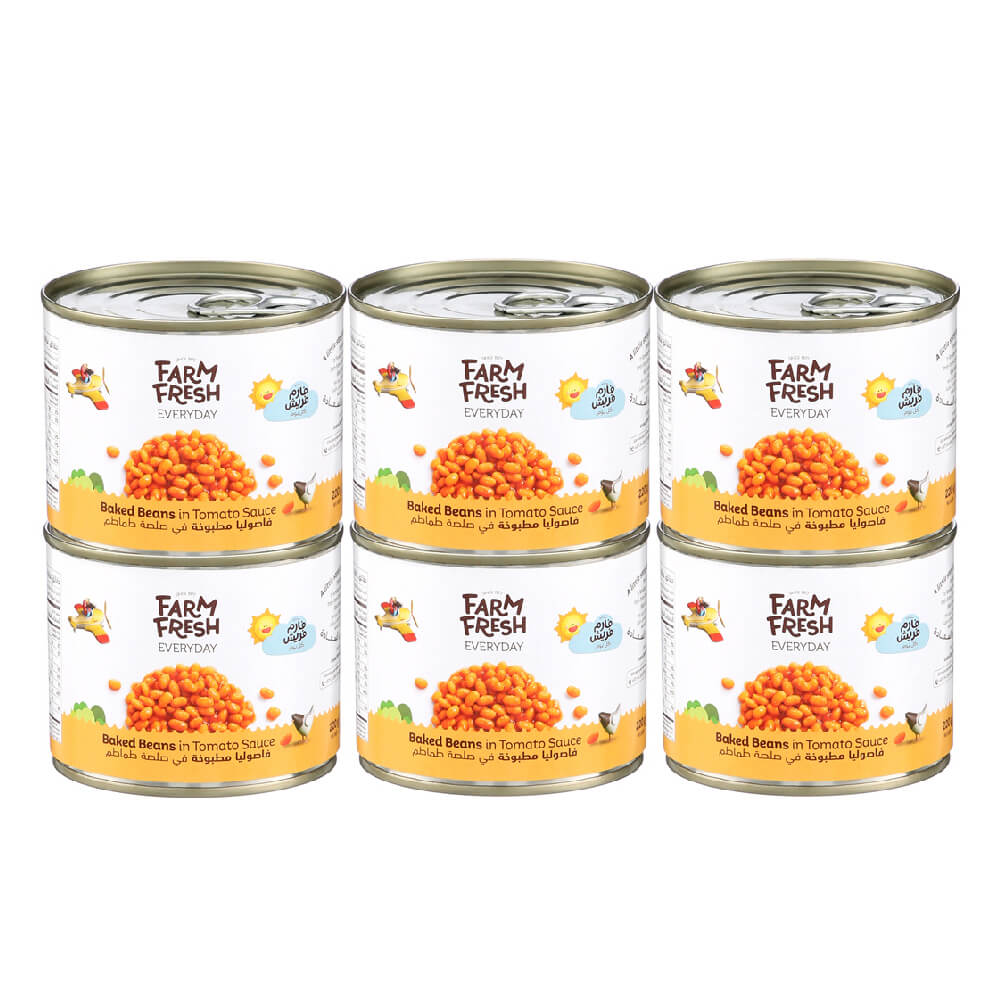 Farm Fresh Baked Beans In Tomato Sauce 220Gm 5+1