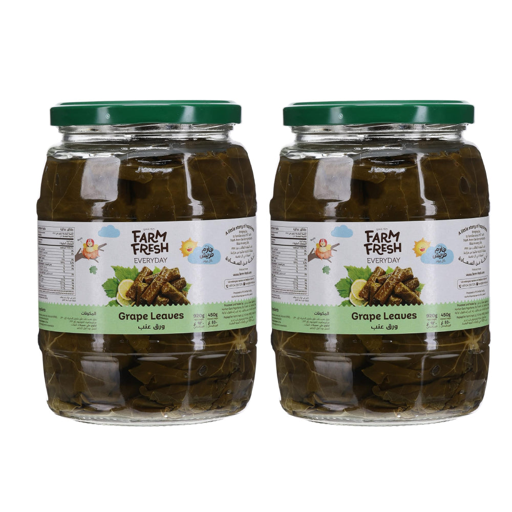 Farm Fresh Grape Leaves In Brine 2x920gm
